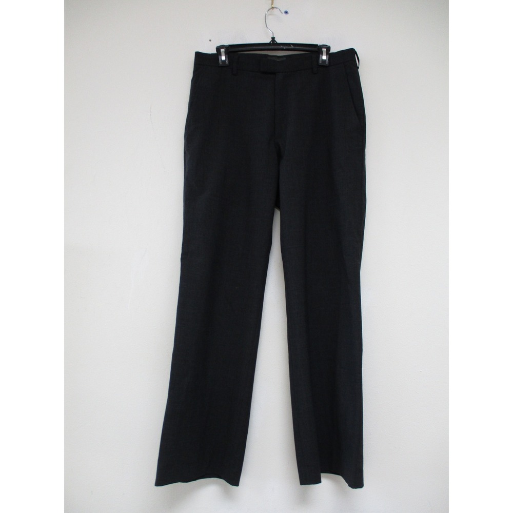 Banana Republic Wool Blend Dress Pants Mens 34x30 Grey Straight Leg Trousers